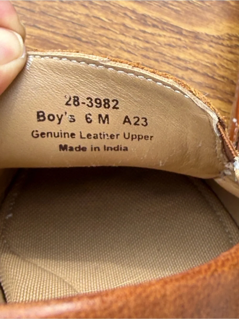 Johnston & Murphy Boys Leather Penny Loafers Size 6M Brown Slip On Casual
